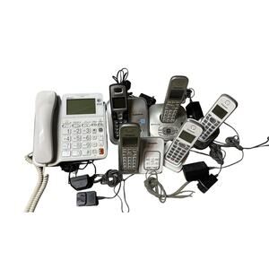 Panasonic AT&T RadioShack Cordless Phone Lot For Parts Untested READ NOTE